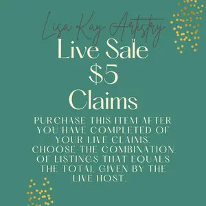 Lisa Kay Artistry $5 Live Claim for Jewelry Charms Necklaces & Earrings in Polymer Clay with Stainless Steel Findings or 14k Gold Plate Options Chosen During Livestream Handmade Craftsmanship