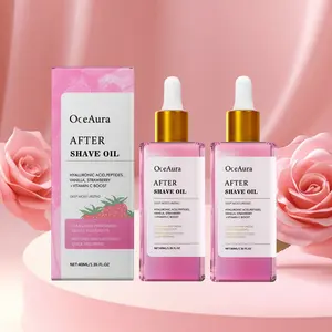 2pcs 40ML Strawberry Scented After Shave Oil, Jojoba Seed Oil, Gentle Effective Care, Moisturizing and Smooth, Continuous Use, Moisturizer, Moisturize
