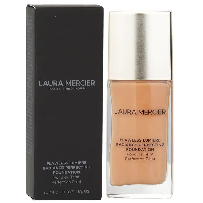 Laura Mercier Flawless Lumiere Radiance Perfecting Cream Foundation - Cosmetic, #2N2 Linen, 30ml/1oz, Moisturizing Makeup Foundation with Buildable Coverage