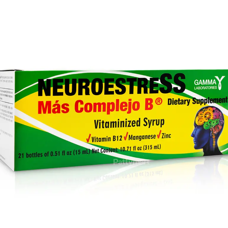 Gamma Neuroestress Edible Supplement Bundle - 21 Bottles Liquid Multi-Mineral Wellness Mix (0.51oz Each, 10.71oz Total), Lactose-Free Support with Vitamin C, Zinc, Iron for Fitness Routine Energy Boost