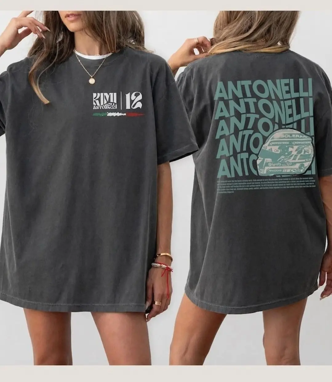 Unisex Kimi Antonelli F1 Racing T-Shirt, Kimi Antonelli F1 Petronas Team Shirt 3MV