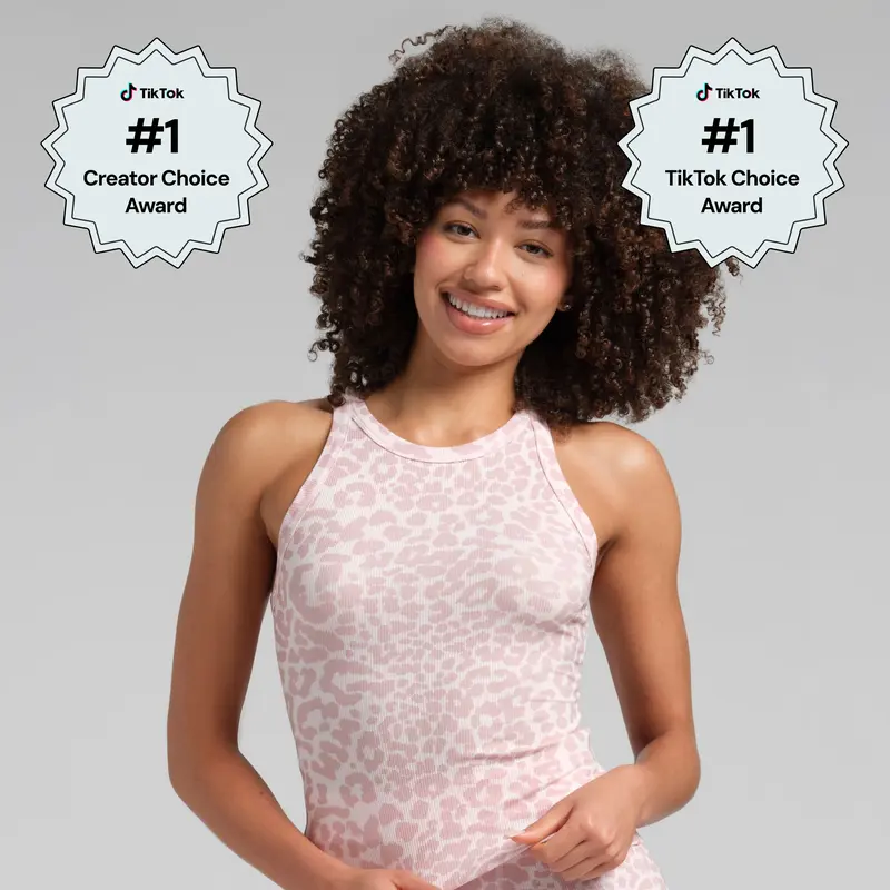 Comfrt | Rib Contour High Neck Tank | Soft Form-Fitting Stretch Tank Top