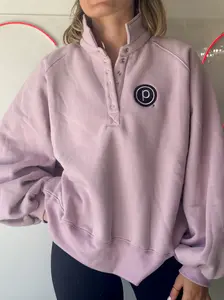 Pure Barre Snap Button Pullover