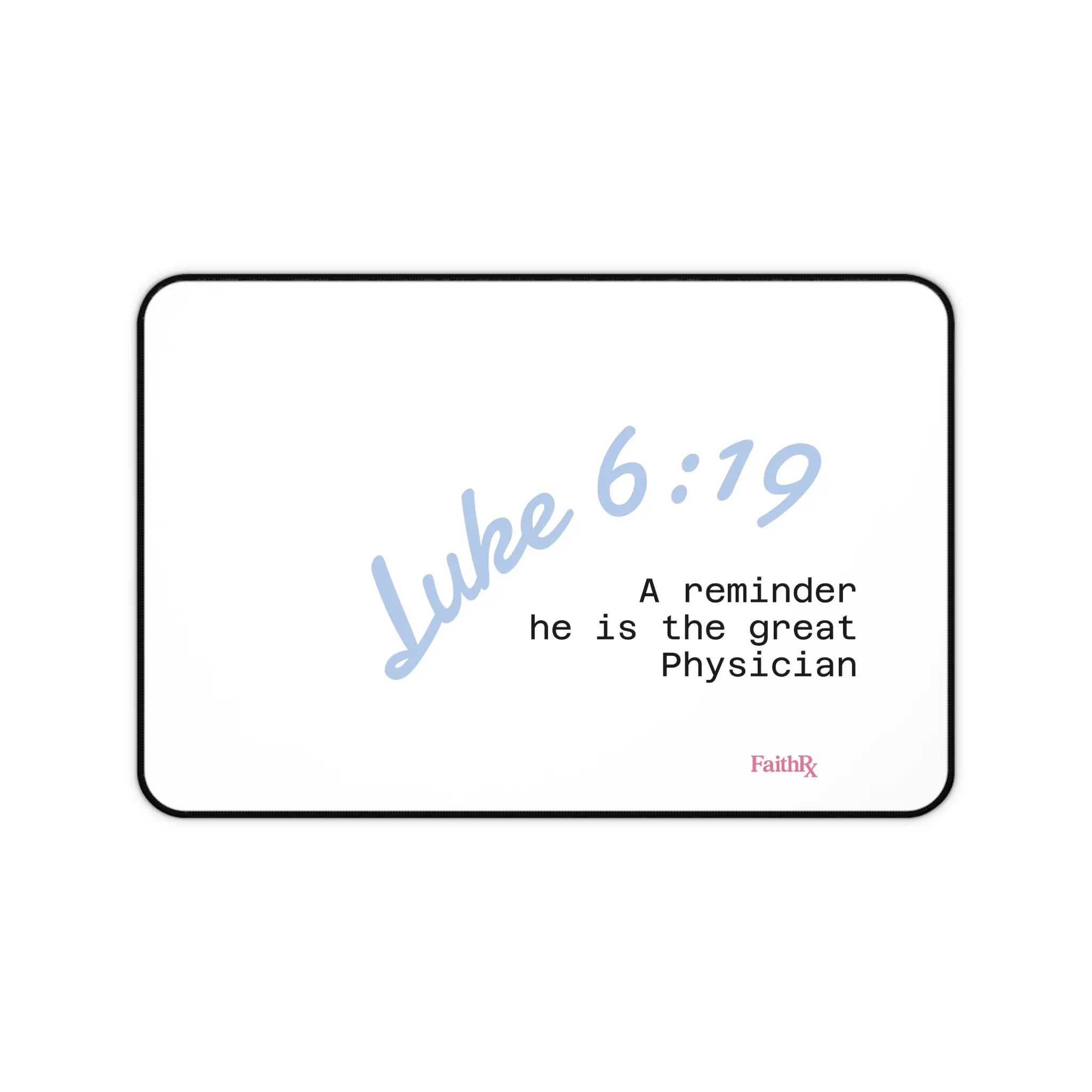 Luke 6:19 Scripture Desk Mat | Christian Bible Verse Deskpad