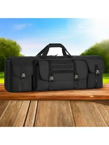 Soft Double Rifle Bag, Portable Long Rifle Bag for Outdoor Hunting Shooting, Tactical Equipment, Gun Case Storage & Transportation, with Multiple Colors