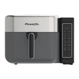 PowerXL 8 Quart Airmax Air Fryer Oven with 6 Pre-sets and Two-Tier Compact Design