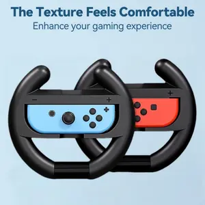 2pcs Left Right Game Steering Wheel Controller Handle Holder Grip, Joycon Controller Gamepad for Switch Oled Ns, Enhance Gaming Experience