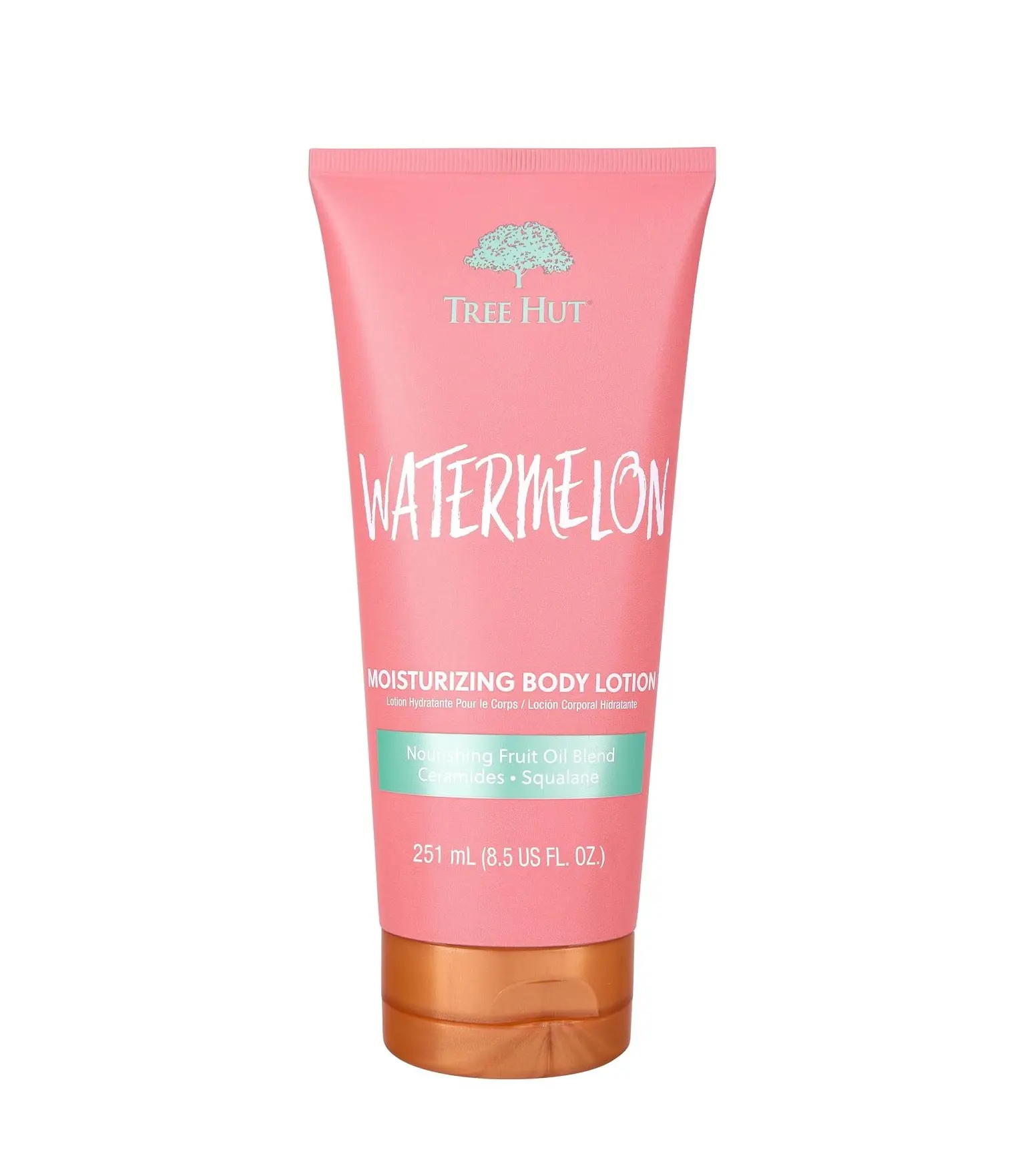 Tree Hut Watermelon Moisturizing Body Lotion, 8.5 Fl Oz | Ceramide and Squalene Formula Helps Protect Skin, Long-lasting Hydration Leaves Skin Feeling Soft & Moisturized, Vegan