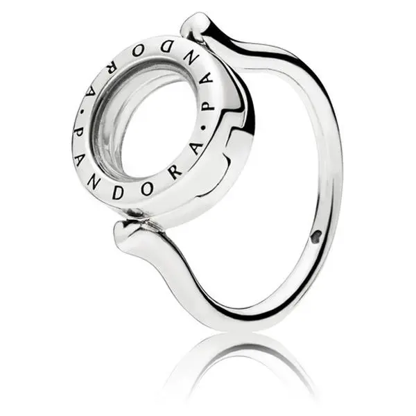 PANDORA Disney Tinker Bell Sparkling Ring, Hand-Finished Sterling Silver with Cubic Zirconia, Engraved Star and Dream Themed Band, Engraved Tinker Bell, Unisex