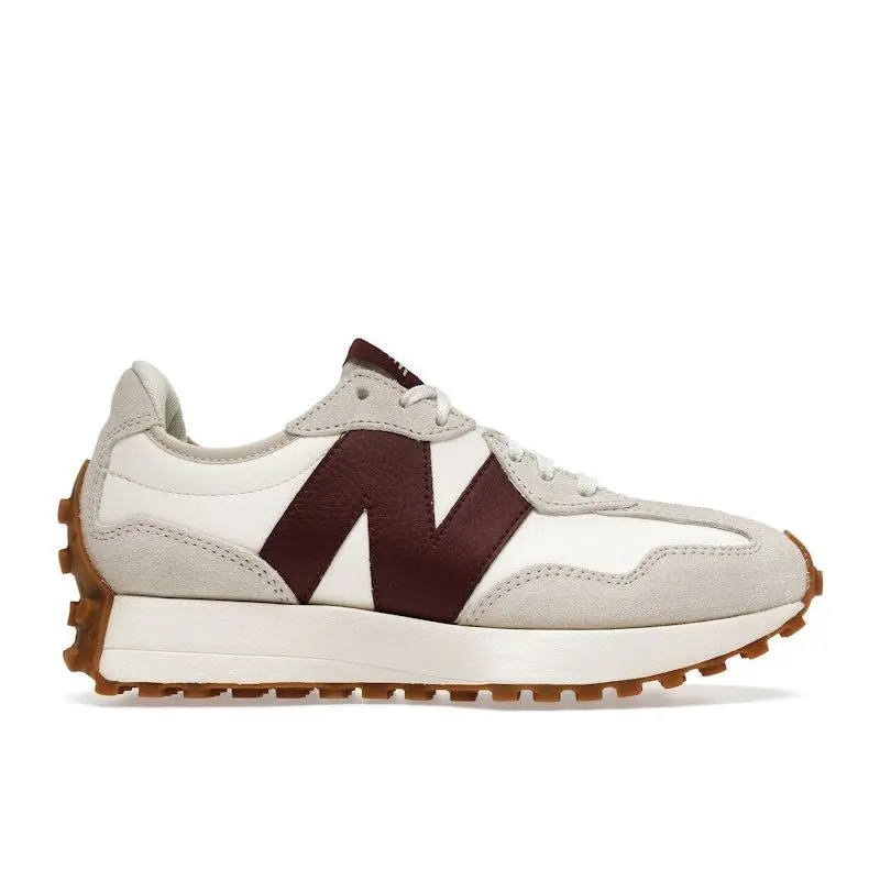 New Balance Women's 327 Moonbeam Classic Burgundy Running Shoes, from StockX