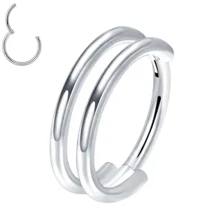 Titanium 16GA Hinged Double Hoop