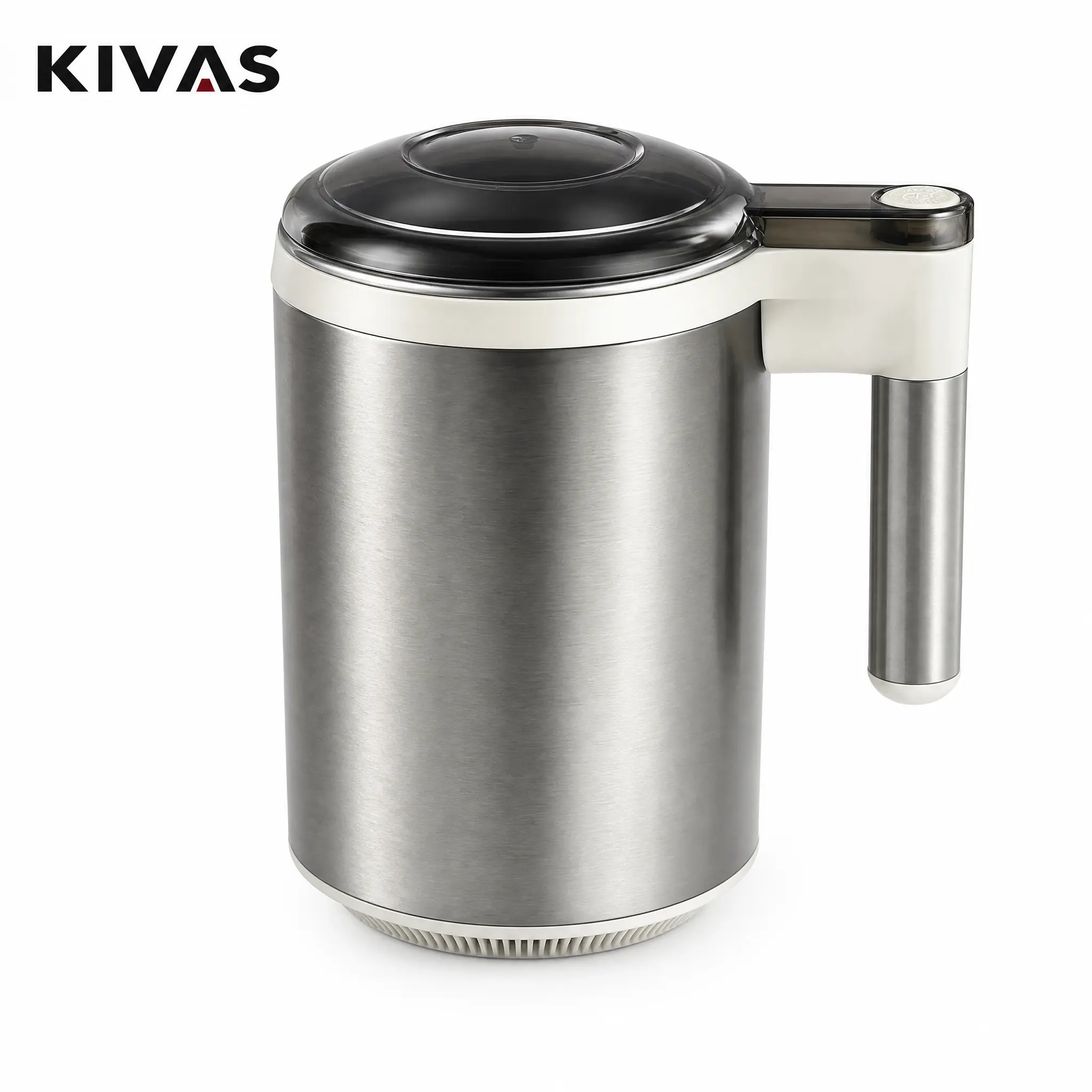 KIVAS UL-Certified Portable Coffee Machine, 12-Blade 300W 3-in-1 Multifunctional Kitchen Grinder, 20 fl oz (2-Cup) Capacity, See-Through Lid, Fine Grinding for Coffee Beans/Spices/Grains, Daily Use, Free Cleaning Brush Included