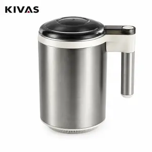 KIVAS 3-Layer Blade Portable Grinder, 300W Turbo, UL Certified, Grinds Spices, Coffee Beans & Grains into Fine Powder, See-through Lid, Multifunctional Electirc Grinder