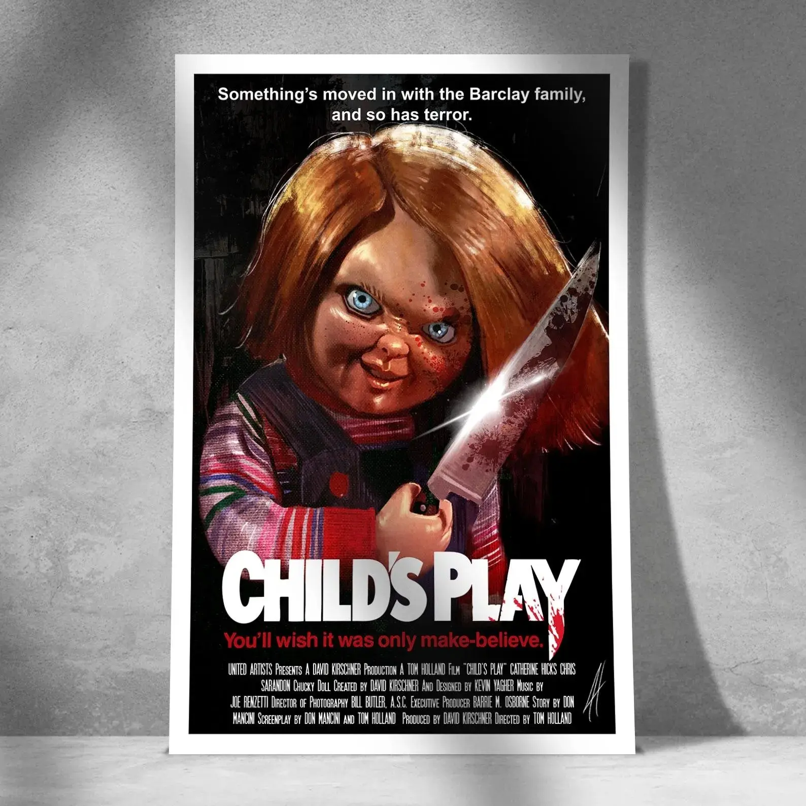 Child’s Play – Classic Slasher Horror Halloween Wall Art – Featuring Chucky the Killer Doll Poster