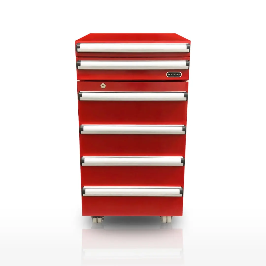 Whynter Compact 1.8 Cu. Ft. Toolbox Mini Refrigerator for Garage, 2 Drawers, Lock, Casters | TBR-185SR