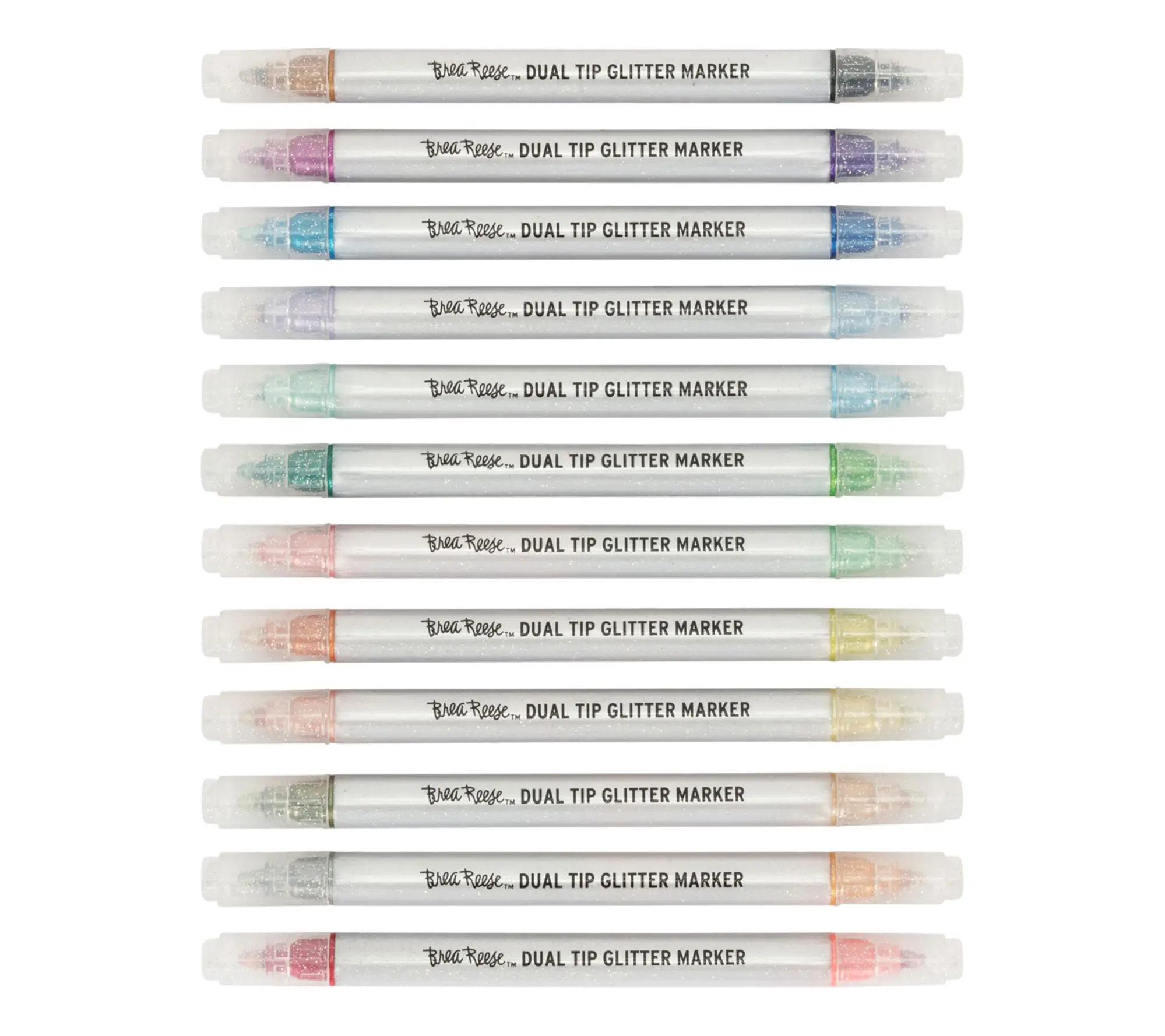 Brea Reese Dual Tip Markers Set - Glitter