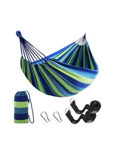 Comfortable Fabric Hammock with Tree Straps for Hanging Durable Hammock Up to 660lbs Portable Hammock with Travel Bag,Perfect for Camping Outdoor/Indoor Patio Backyard