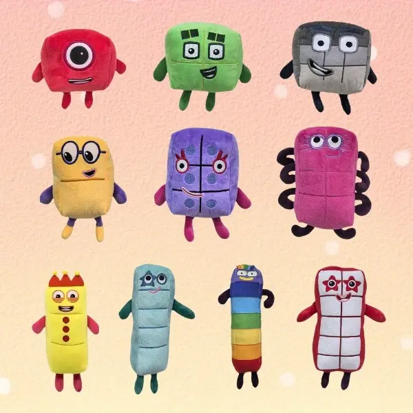 20cm Numberblocks One Plush - Soft Red Number 1 Stuffed Toy, Perfect Educational Companion for Toddlers, Safe High Quality Plushie, Great Birthday Gift huggy wuggy