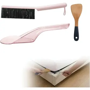 Mattress Lifter & Bed Maker Tool Set for Changing Sheets, Mattress Wedge Elevator to Lift and Hold, Bed Sheet Tucker Tool for Tucking Sheets & Bed Skirts, Built-in Dust Brush Included -
