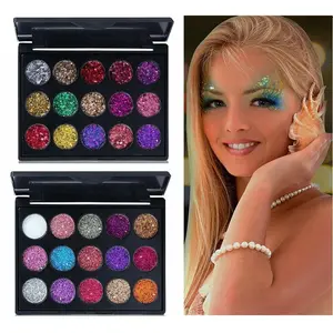 Glitter Eyeshadow 15 Colors Matte Makeup Kit Shimmer Eye Shadow Powder Palette