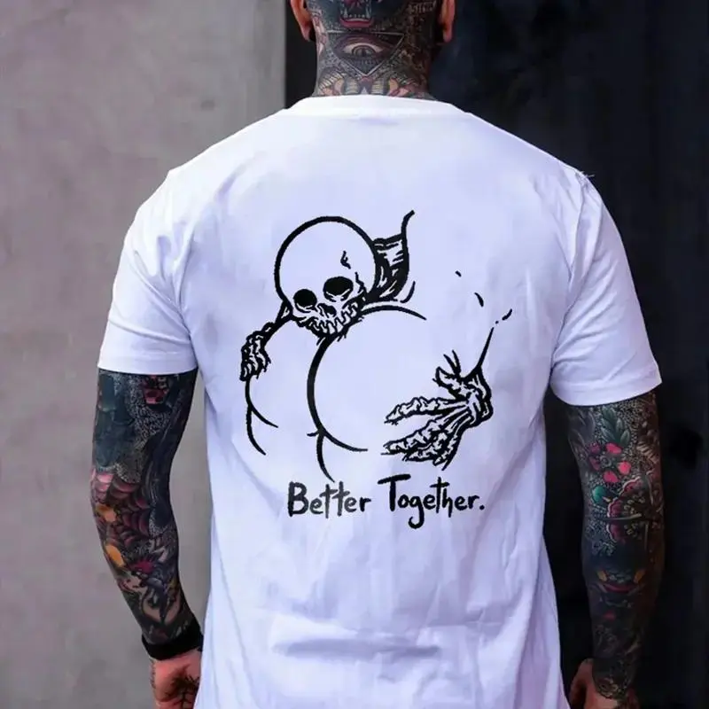Unisex Summer outfits men streetwear 80s 90s graphic tees cotton funny tshirt men gifts