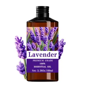Lavender Essential Oil 100ML, 100% Pure Care Grade, Hair & Skin Care, Massage, Aromatherapy, Diffuser Humidifier, Natural Scent, Long-Lasting Moisturizing