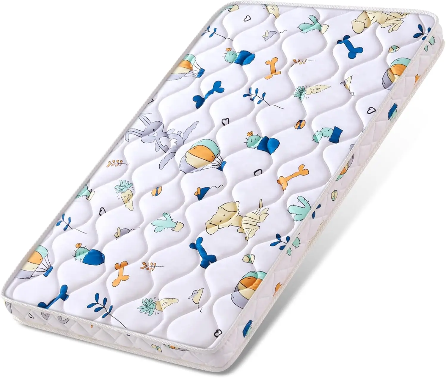 Bassinet Mattress 29x 18 inches- Firm Support and Comfort  ,Noiseless and Odorless, Small  Mattress, Fits Moses Basket, Dual Sided with Soft Breathable Fabric