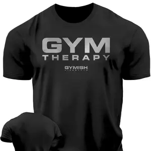 Gymish Lifestyle Gym Therapy Workout Shirts for Men, Lifting T-Shirt for Gym Workout