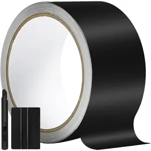 2IN X 30FT Matte Black Vinyl Wrap for Chrome Delete Window Trim  Door Sill Protector with Air Release  Including Vinyl Wrap Tool Kit
