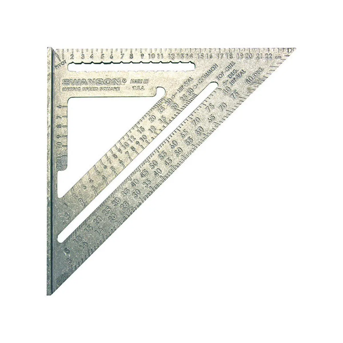 212 MAIN Metric Speed Square Ruler - Hardware Tool with Metric Scale for Rafter Layout (Model NA202)