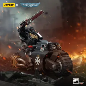 JOYTOY Warhammer 40k 1/18 Action Figures Anime Space Marines Black Templars Outriders Brother Valtus