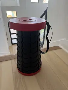 Collapsible Telescopic Stool - Adjustable Height, Portable Design for Homes Offices & Travel, Compact Storage Solution