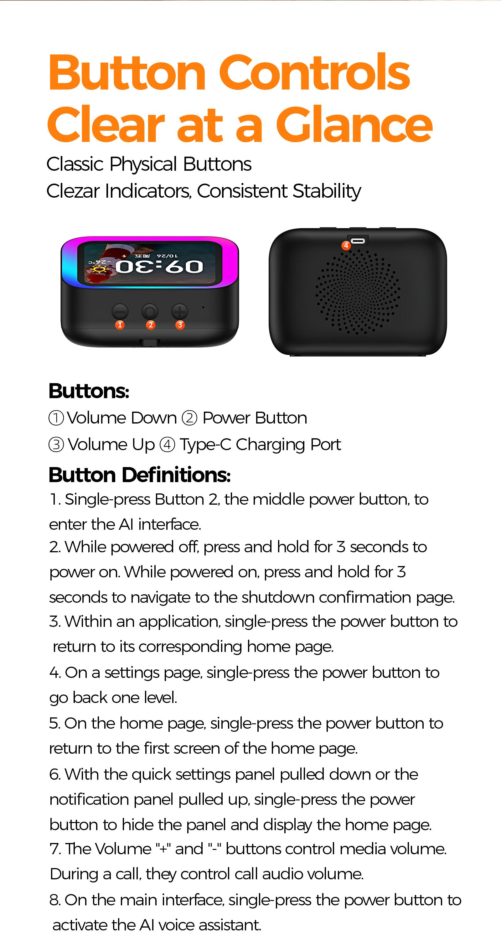 All in 1 Smart Desktop Screen Speaker | Bluetooth 5.4, AI Control, Weather Display & Custom Photo Frame | RGB Smart Alarm Clock for Bedroom All in 1 Smart Desktop Screen Speaker | Bluetooth 5.4, AI Control, Weather Display & Custom Photo Frame | RGB Smart Alarm Clock for Bedroom