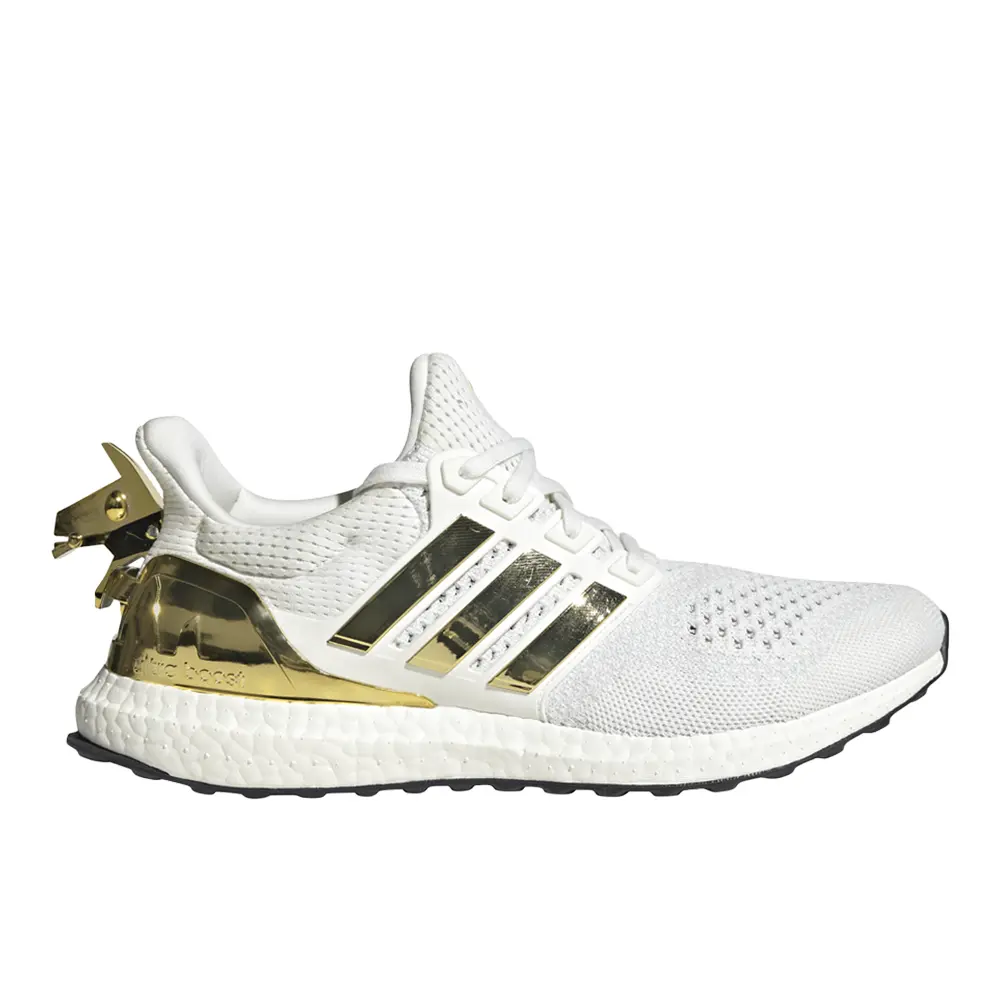 adidas Mens Ultraboost Ultra Boost 1.0 Fortnite Running Sneakers Shoes - Gold, White adidas Mens Ultraboost Ultra Boost 1.0 Fortnite Running Sneakers Shoes - Gold, White