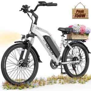 【VARUN Urban Electric Bicycle 】 Step-through frame | 750W brushless motor | Top speed up to 20 mph | 374.4 Wh lithium-ion battery | Range up to 40 miles | Professional-grade 7-speed drivetrain | Multiple riding modes | Adult e-bike