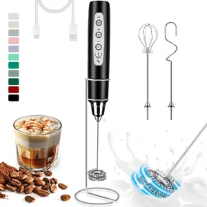 ODIFORGO Rechargeable Milk Frother with 3 Replaceable Heads—Perfect for frothing milk, whisking eggs, and mixing powders. Long-lasting battery, easy to use, a must-have TikTok kitchen gadget! Coffee Maker Machine Coffee Espresso Maker