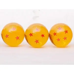Crystal Star Decorative Ball Toy Transparent crystal balls with star patterns, diameter 3.5–7.6 cm, creative decorative ornaments.