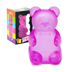 1/4 Counts Gummy Bear Sensory Fidget Toys with Jelly-Like Filling, Squeeze Stress Relief Toys, Birthday Gifts, Gift Bag Stuffers