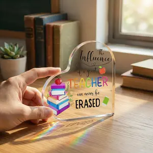 Summervibes Influence Can Never Be Erased" ️Meaningful Teacher Keepsake & Desk Ornament Gift Signs