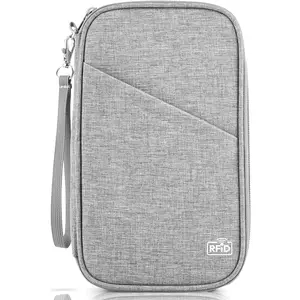 TOPBAG RFID Passport Holder Family Travel Wallet – Waterproof Document Organizer for Passports, Cards & Tickets, Unisex