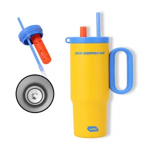 Shop Closing Soon - 25oz Portable 316 Steel Inner Liner Temperature-Control Anti-Leak Vacuum Flask, Leak-Proof Lid, Extendable Straw, Handle, Heat-Resistant Cold-Keeping Water Bottle with Tea Filter (Kitchenware, Drinkware), Temperature-Control Vacuum Fla