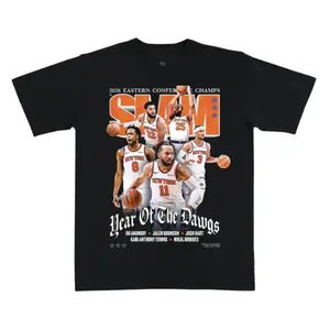 Jalen Brunson Cover T Shirt Basketball Graphic Tee Freeze Frame Clutch Shot Design Star Fan Gift High Quality Cotton Streetwear Tee Unisex Oversized Game Day Outfit Knicks Basketball Fan Apparel Trendy Sports Merch Collector Shirt