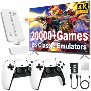 2025 New Upgraded 20000+Retro Game Console,4K HDMl Output, 2 Wireless Controller, 23+ Game Emulator, Arcade Communication Stick,TikTokShopBlackFriday,Halloween Christmas New Year Gift