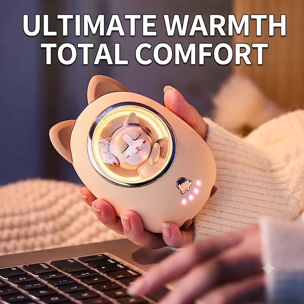 GRERLU AI Hand Warmers Rechargeable 2 Pack, AI Smart Chips Electric Hand Warmers, 20Hrs Long Safe Heat, Portable Pocket Heater, Gifts for Christmas, Outdoor, Hunting, Golf, Camping Accessories