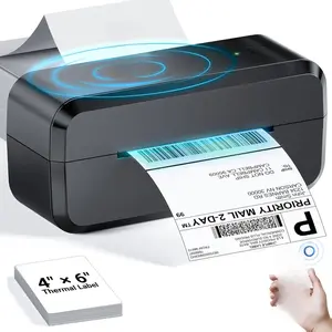 NelkoGlobal 243BT Bluetooth Thermal Label Printer 4x6 inch Wireless Shipping Printer for Android iOS Windows Mac Compatible with eBay Amazon Shopify Etsy