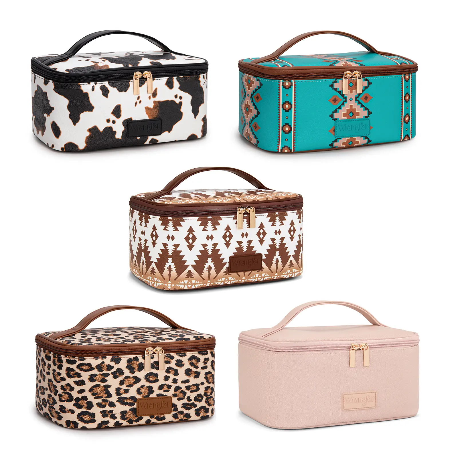 Wrangler Travel Makeup Bag 2pcs Set Large Cosmetic Bag