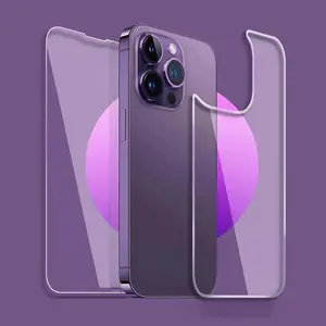 Full Coverage Phone Screen Protector, 2 Counts Screen Protector, HD Clear Phone Screen Protective Film & Back Screen Protector, Phone Accessories for iPhone 15 Pro Max Protection