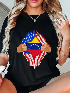 100% Cotton Venezuelan Blood Inside Me T-Shirt | Venezuela Flag Gift T-Shirt