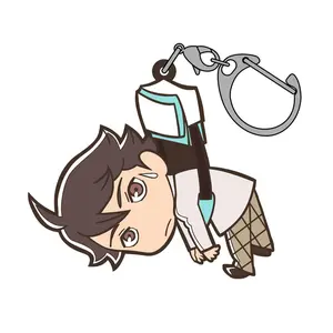 Haikyuu Tsumamare Chibi Keychain- Toru Oikawa (School Commute Version)