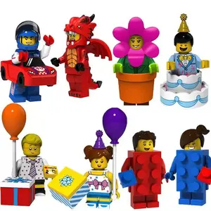 1pc Cartoon Building Block Figure Keychain For Bags Pendant, Ideal Gift for Kids, Fun and Creative Toy Accessory, Perfect Present for Children